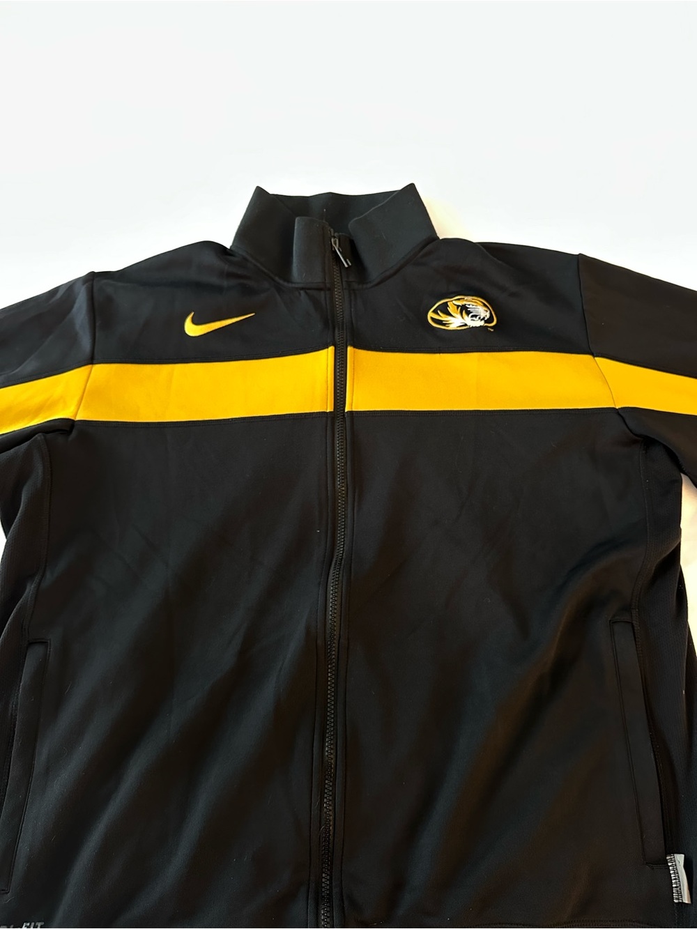 Vintage University of Missouri Nike Black and Yellow Zip-Up